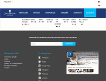 Tablet Screenshot of 20ani.continentalhotels.ro